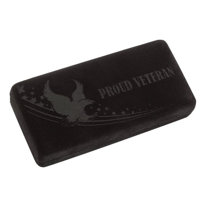 Case Trapper US Veteran Natural Bone Pocket Knife with Embellished Gift Box
