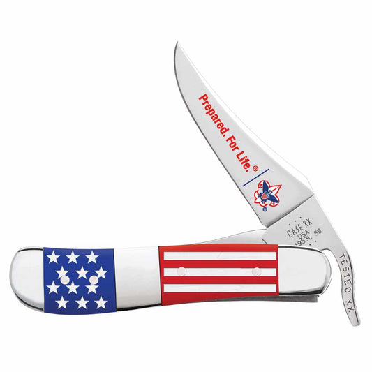 Case Boy Scouts of America RussLock US Flag Pocket Knife at Swiss Knife Shop