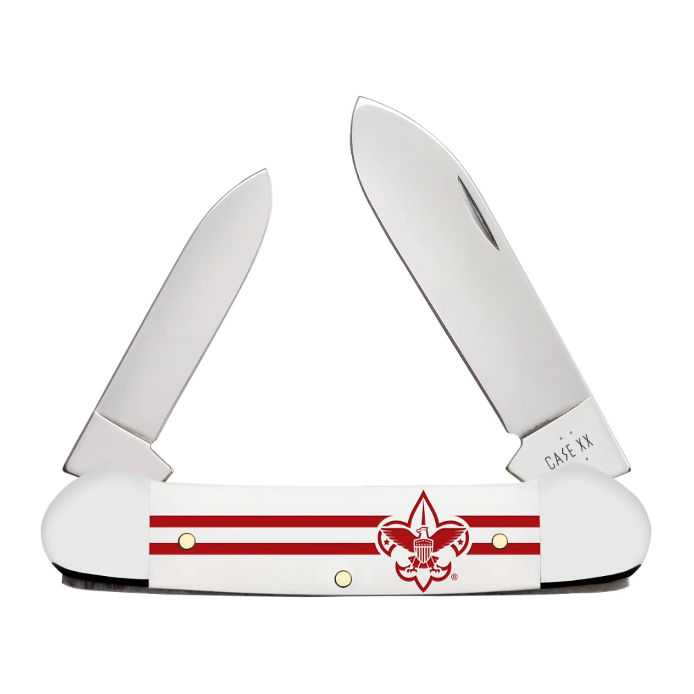 Case Scouting America Canoe White Pocket Knife at Swiss Knife Shop