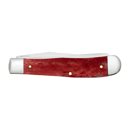 Case Scouting America Eagle Scout Red Trapper Pocket Knife Back Handle View