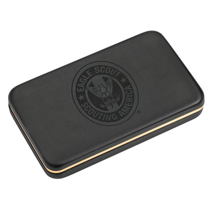 Case Scouting America Eagle Scout Red Trapper Pocket Knife in Box with Debossed Eagle Scout Logo