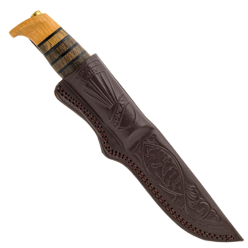 Helle Sigmund Outdoor Knife with Leather Sheath at Swiss Knife Shop