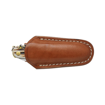Fox Knives Venatores 226/7 Stag Horn Multi-function Pocket Knife with Leather Sheath