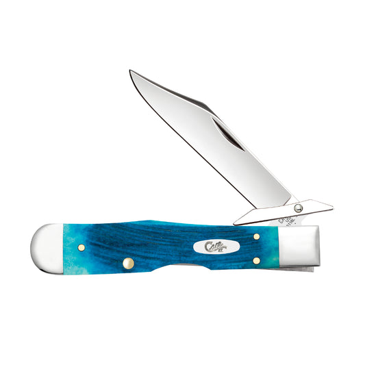 Case Cheetah Cub Caribbean Blue Bone 2026 Vault Pocket Knife at Swiss Knife Shop