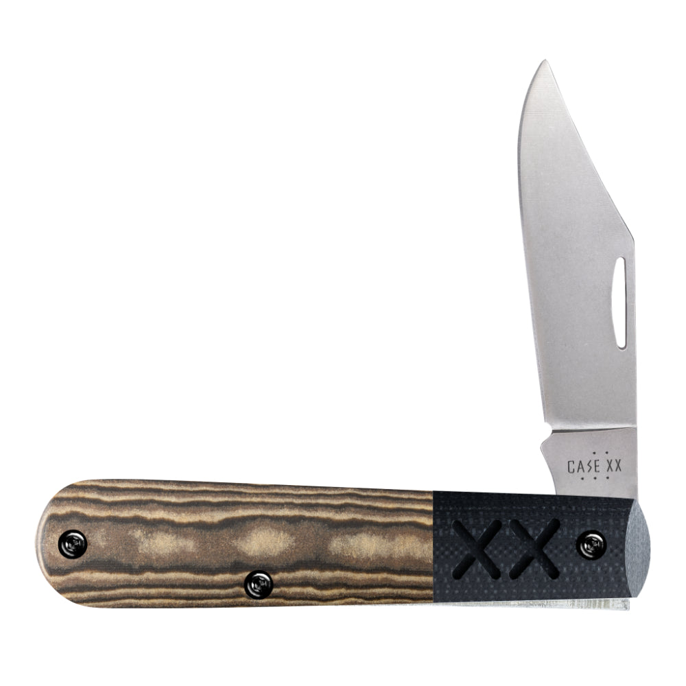 Case Crossroads XR Barlow Black and Tan Richlite Pocket Knife at Swiss Knife Shop