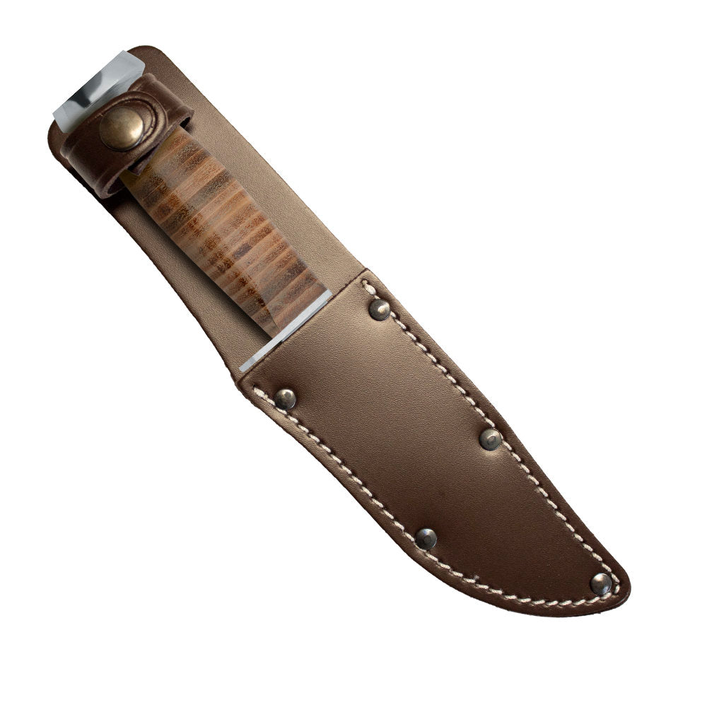 Fox Knives 610/11 Camping Knife with Leather Sheath