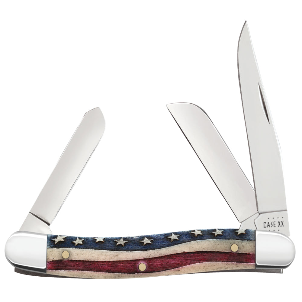 Case Medium Stockman Star Spangled Pocket Knife at Swiss Knife Shop