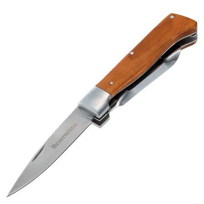 Messermeister Adventure Chef Folding Peeler and Parer Tool with Blade Fully Open
