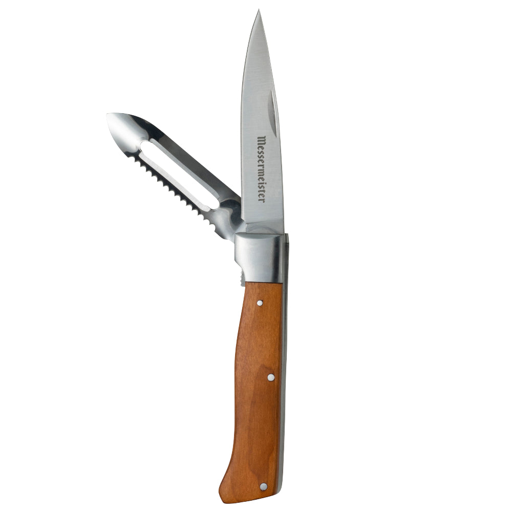 Messermeister Adventure Chef Maple 6-Piece Summit Outdoor Knife Set Peeler and Parer Tool
