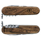 Victorinox Personalized Camping Bears Huntsman Hardwood Walnut Designer Swiss Army Knife Front and Back