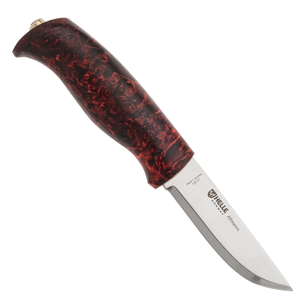 Helle Allmenn Outdoor Knife with Leather Sheath at Swiss Knife Shop