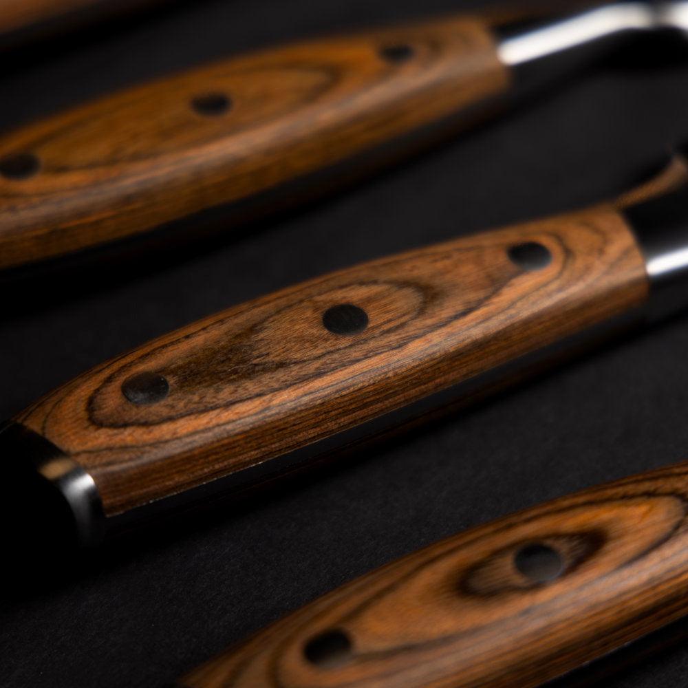 Messermeister Avanta Forged 6-Piece Pro BBQ Set Handle Detail