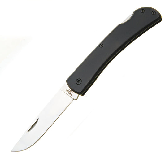 Bear and Son 138L Large Farmhand Black Aluminum Lockback Knife at Swiss Knife Shop