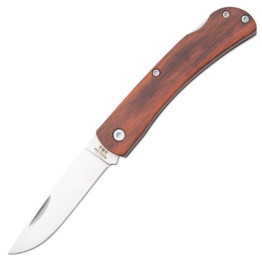 Bear and Son 238LR Large Farmhand Rosewood Lockback Knife with Clip at Swiss Knife Shop