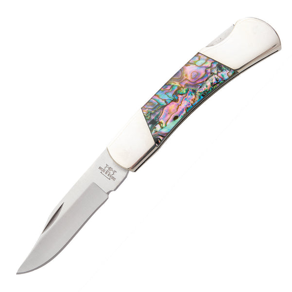 Bear and Son AB26 Executive Abalone Clip Point Lockback Knife