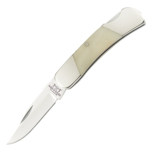 Bear and Son WSB26 Executive White Smooth Bone Clip Point Lockback Knife at Swiss Knife Shop