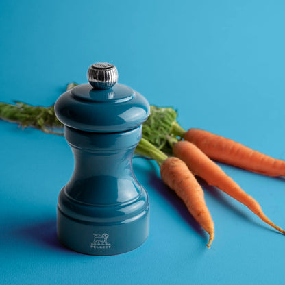 Peugeot Bistrorama 4" Lacquer Pepper Mill Pacific Blue with Carrots