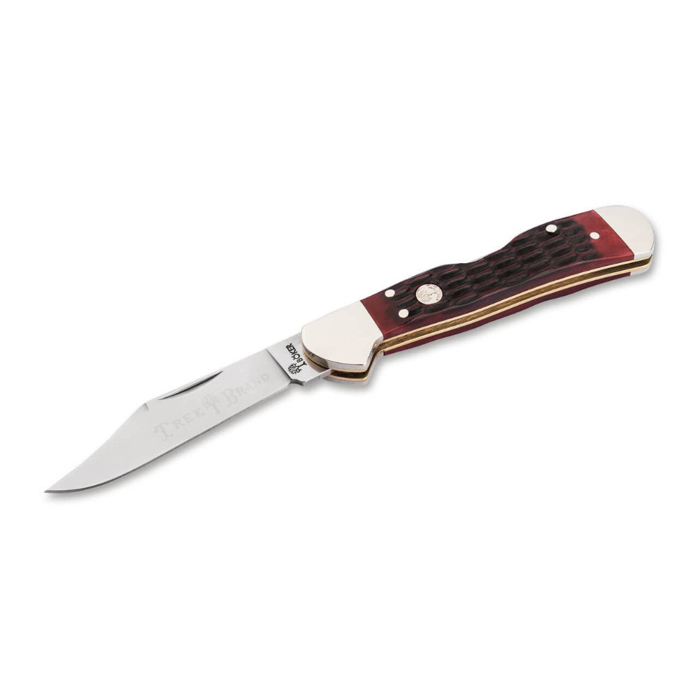 Boker TS 2.0 Jigged Red Bone Mini Copper Lock Folding Knife at Swiss Knife Shop