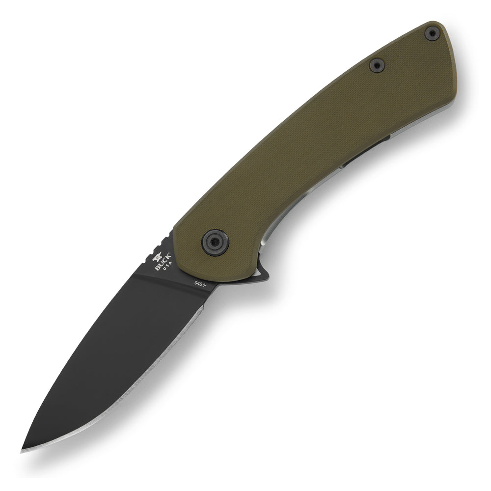 Buck 040 Onset Folding Lockblade Knife, OD Green at Swiss Knife Shop