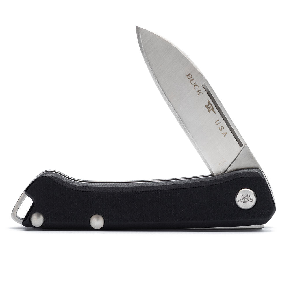 Buck 250 Saunter Drop Point Folding Knife Partially Open