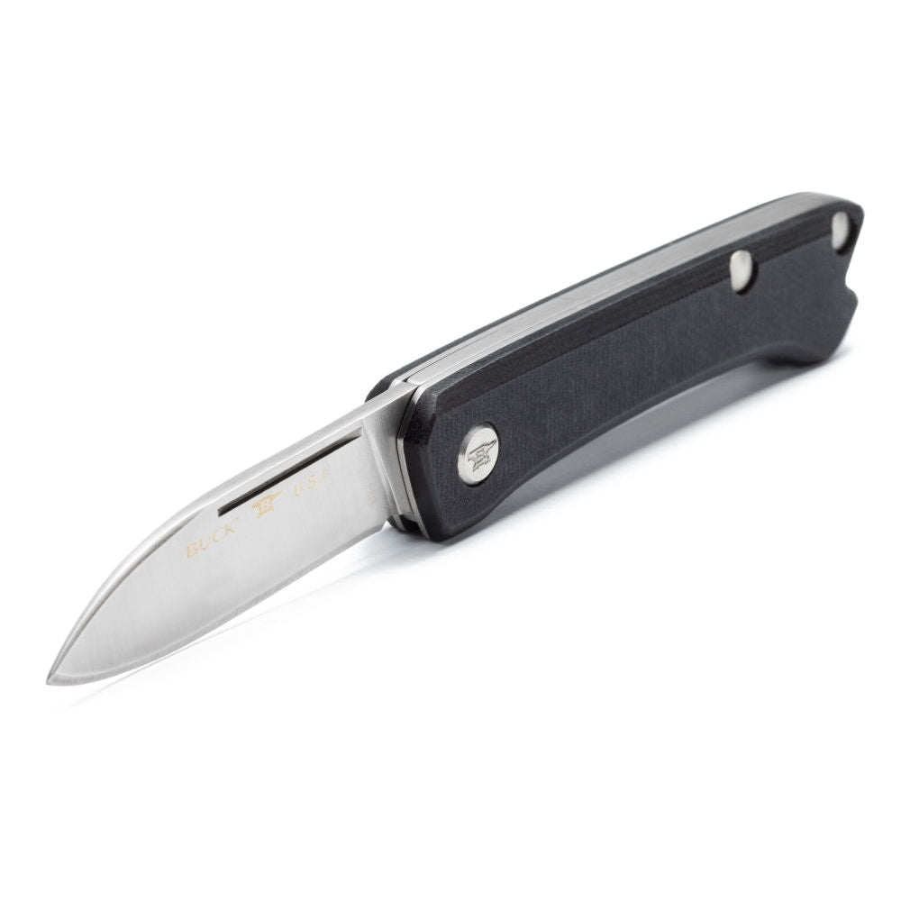 Buck 250 Saunter Drop Point Folding Knife with Nail Nick for Easy Opening