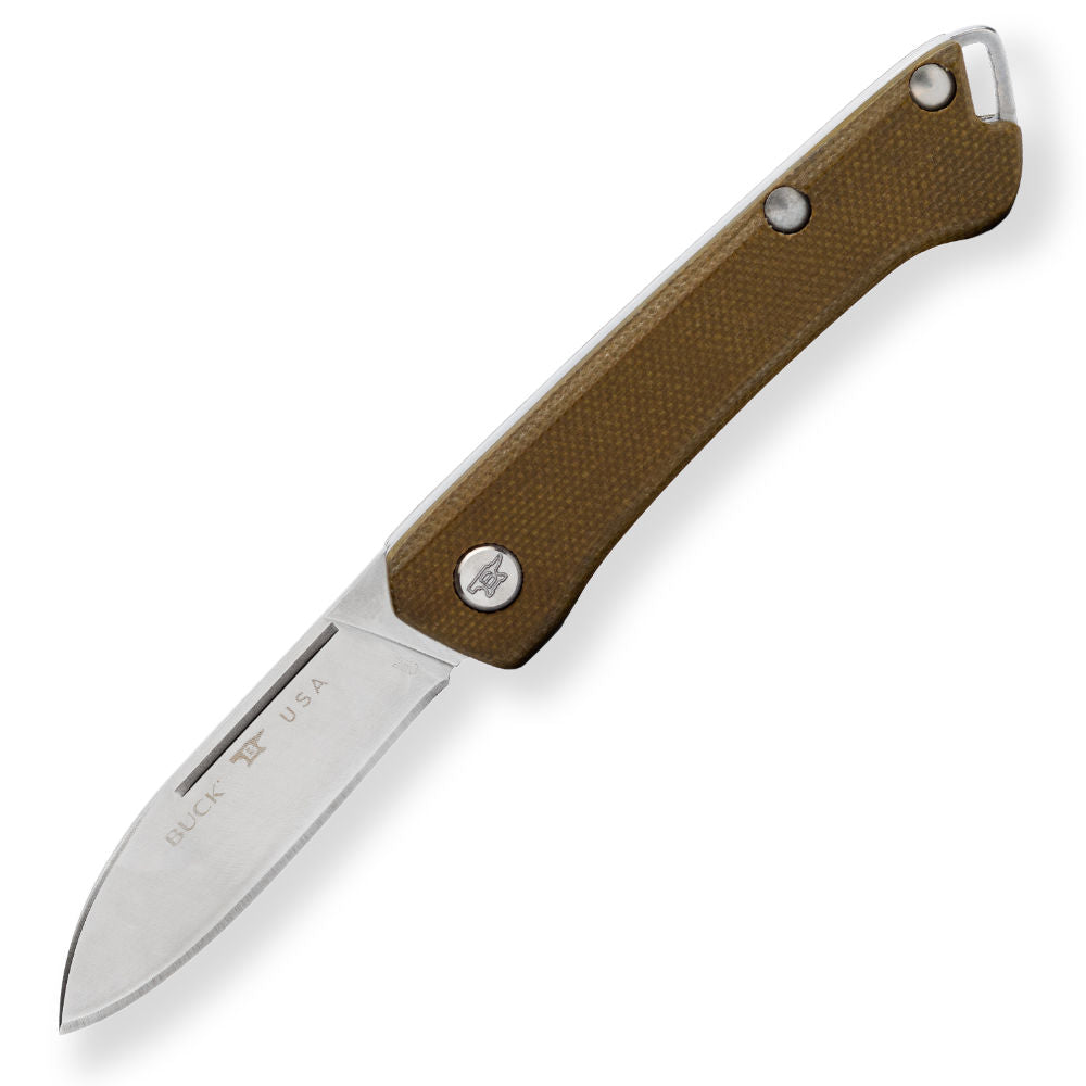 Buck 250 Saunter Drop Point Folding Knife with Tan Handle