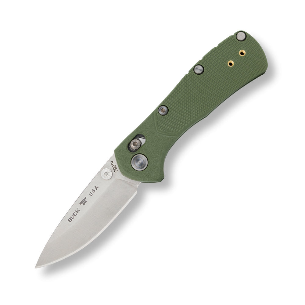 Buck 790 Mini Range Pro Lockblade Knife Green