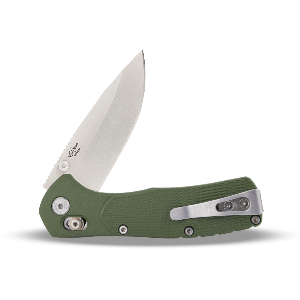 Buck 791 Range Pro Lockblade Knife Back View with Pocket Clip