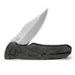 Buck 841 Sprint Pro Carbon Fiber Folding Lockblade Knife Partially Open with Clip