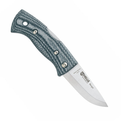 Helle Berget Folding Outdoor Knife Denim Micarta
