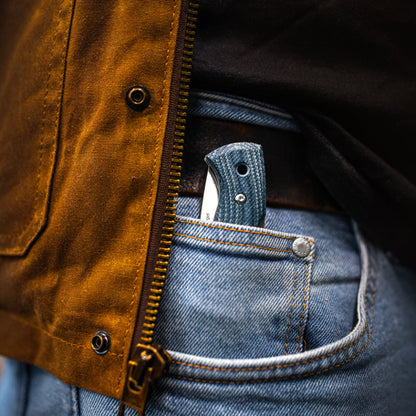 Helle Berget Folding Outdoor Knife in Pocket