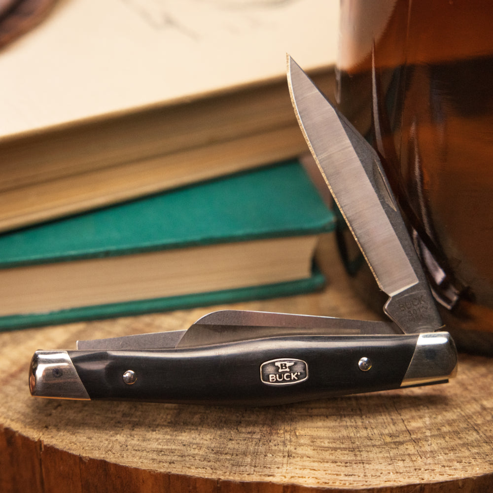 Buck 301 Stockman Folding Pocket Knife with Rich Wood Handles