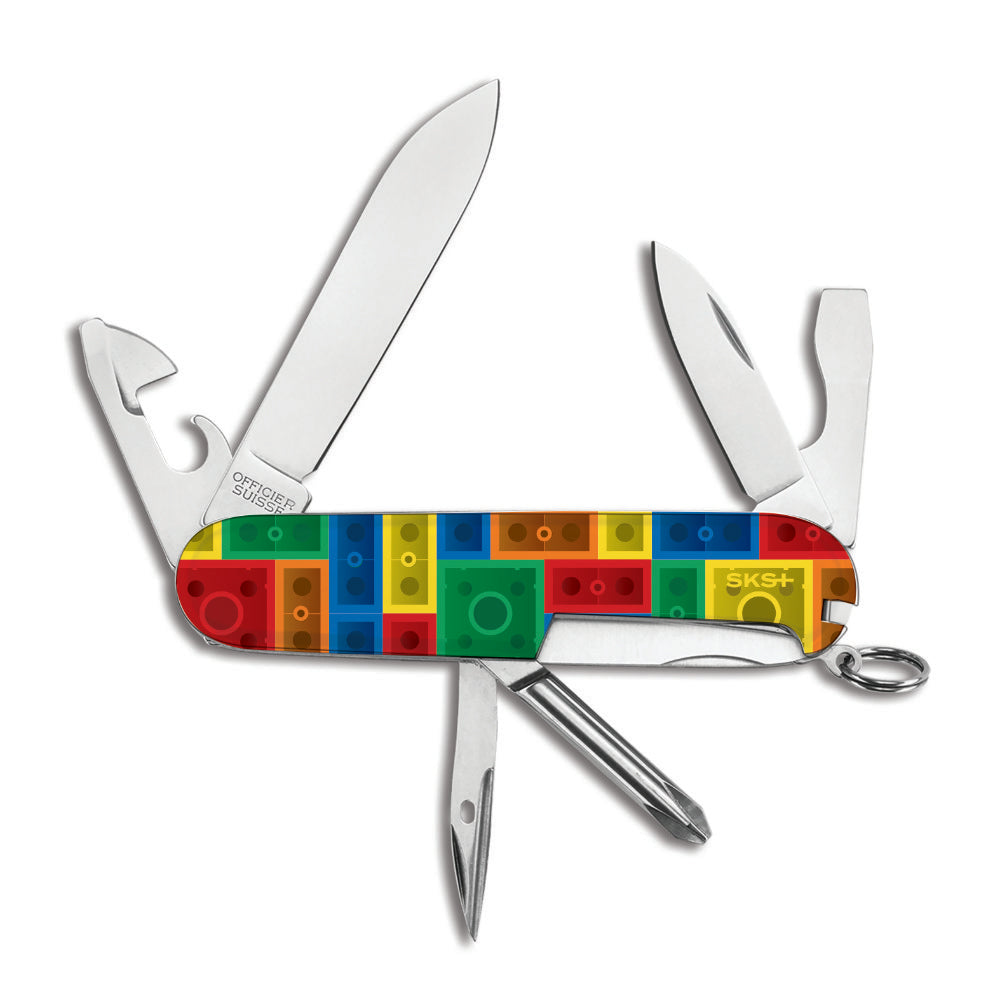 Victorinox Textured Building Bricks Tinker Designer Swiss Army Knife Back View