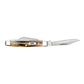 Case Small Stockman Genuine Stag Pocket Knife with Clip Blade Open