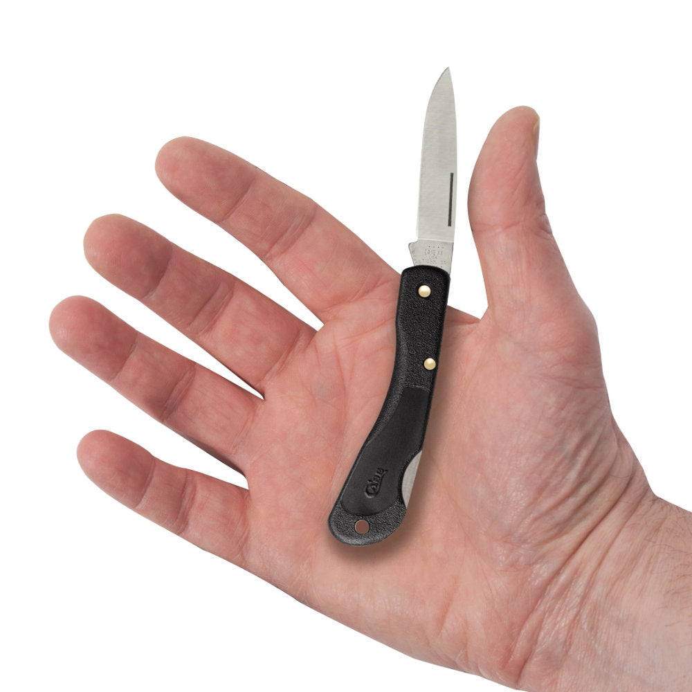 Case Mini Blackhorn Synthetic Lockblade Pocket Knife in Hand