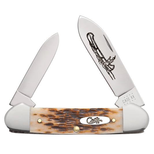 Case Canoe Amber Bone Pocket Knife at Swiss Knife Shop