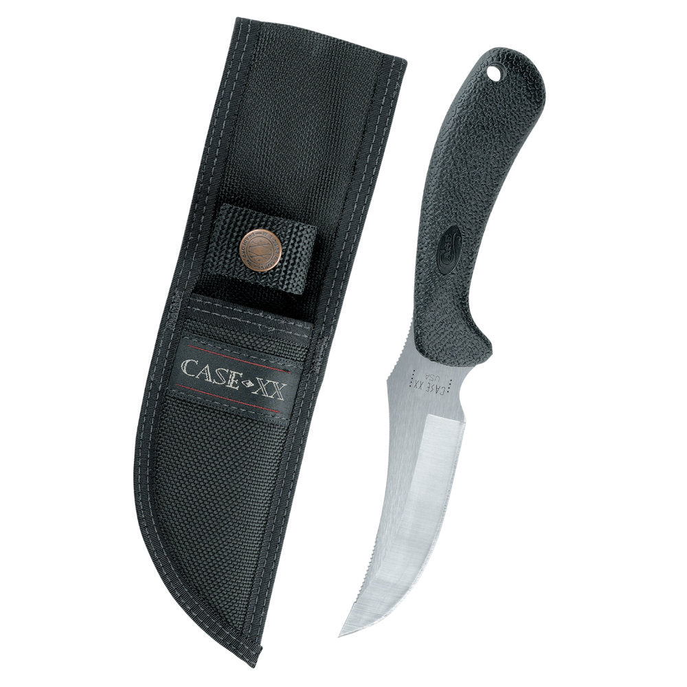 Case Ridgeback Hunter Black Fixed Blade Knife with Nylon Sheath at Swiss Knife Shop