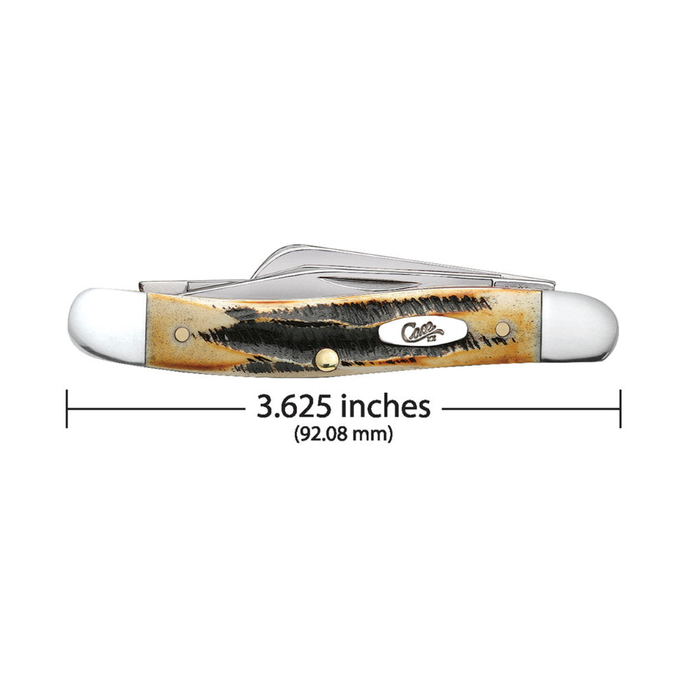 Case Medium Stockman 6.5 BoneStag Pocket Knife ins 3.625 inches Closed