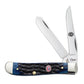 Case Eagle Scout Mini Trapper Jigged Navy Bone Pocket Knife with Gift Tin at Swiss Knife Shop
