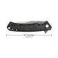 Case Marilla Marbled Carbon Fiber and Anodized Aluminum Pocket Knife Length Closed
