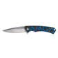 Case Marilla Marbled Carbon Fiber and Anodized Aluminum Pocket Knife with Frame Lock Drop-Point Blade