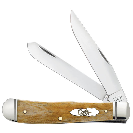 Case Trapper Smooth Antique Bone Pocket Knife at Swiss Knife Shop
