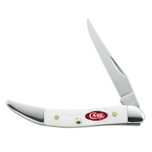 Case Small Texas Toothpick White Synthetic Sparxx Pocket Knife at Swiss Knife Shop