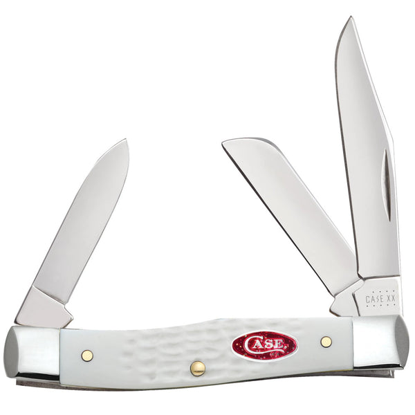Case Medium Stockman White Synthetic SparXX Pocket Knife – Swiss