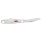 Case Medium Stockman White Synthetic Sparxx Pocket Knife with Clip Blade Open
