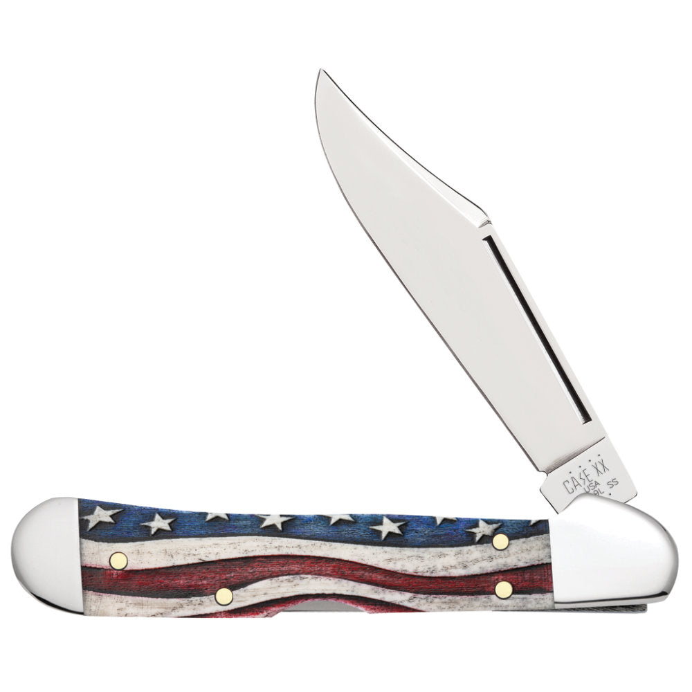 Case Mini Copperlock Star Spangled Lockblade Pocket Knife – Swiss Knife ...