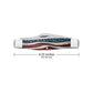 Case Large Stockman Star Spangled Pocket Knife is 4.25-inches Closed