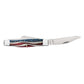 Case Large Stockman Star Spangled Pocket Knife with Clip Blade Open
