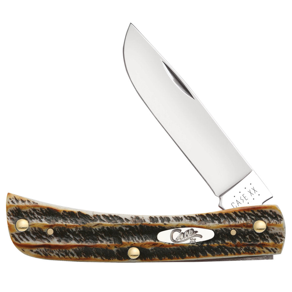 Case Sod Buster Jr 6.5 BoneStag Pocket Knife at Swiss Knife Shop