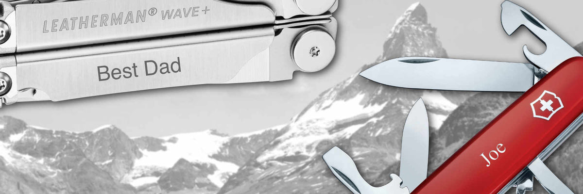 Custom engraving and personalization at Swiss Knife Shop